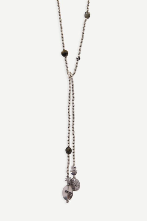 Sautoir Pepita Argent Rosemarine