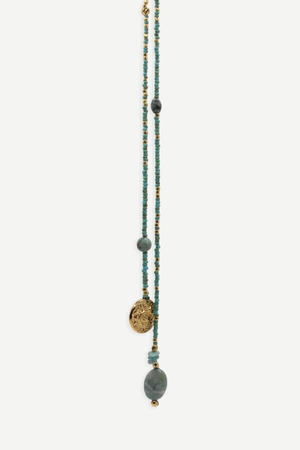 Sautoir Pepita Turquoise Rosemarine